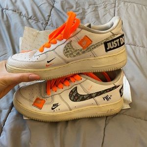 6.5Y 8W Nike Air Force 1 just do it pack
